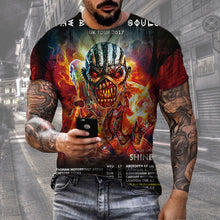 Carregar imagem no visualizador da galeria, Men's Digital Print Street Sports Short Sleeve T-Shirt
