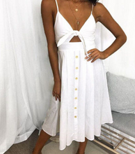 Carregar imagem no visualizador da galeria, Women Summer Dresses Sleeveless Backless Strap Long Close-fitting Sheath Female Party Evening Dresses Vestidos