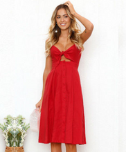 Carregar imagem no visualizador da galeria, Women Summer Dresses Sleeveless Backless Strap Long Close-fitting Sheath Female Party Evening Dresses Vestidos