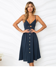 Carregar imagem no visualizador da galeria, Women Summer Dresses Sleeveless Backless Strap Long Close-fitting Sheath Female Party Evening Dresses Vestidos