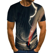 Carregar imagem no visualizador da galeria, Printed Short-sleeved Men's Summer European And American Fashion Round Neck Loose T-shirt