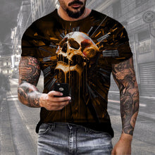 Carregar imagem no visualizador da galeria, Men's Digital Print Street Sports Short Sleeve T-Shirt