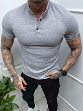 Carregar imagem no visualizador da galeria, Men's Breathable Stretch Athletic Polo Shirt