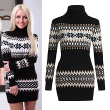 Carregar imagem no visualizador da galeria, Women's Christmas Turtleneck Sweater