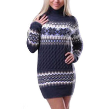 Carregar imagem no visualizador da galeria, Women's Christmas Turtleneck Sweater