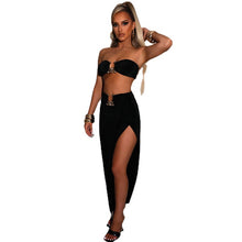 Carregar imagem no visualizador da galeria, Women's Fashion Skirt Two-piece Set