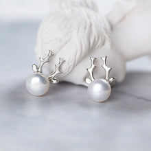 Carregar imagem no visualizador da galeria, S925 Silver Pearl Earrings Jewelry