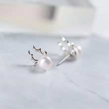 Carregar imagem no visualizador da galeria, S925 Silver Pearl Earrings Jewelry