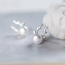 Carregar imagem no visualizador da galeria, S925 Silver Pearl Earrings Jewelry