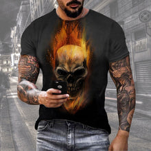 Carregar imagem no visualizador da galeria, Men's Digital Print Street Sports Short Sleeve T-Shirt