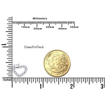 Carregar imagem no visualizador da galeria, Heart Stud Earrings 925 Sterling Silver Heart Earrings Small Earrings Kitten Earrings Jewelry Gift for Women Girls Kids Ladies