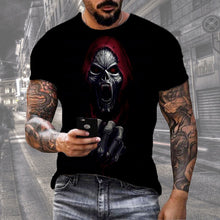 Carregar imagem no visualizador da galeria, Men's Digital Print Street Sports Short Sleeve T-Shirt