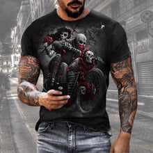 Carregar imagem no visualizador da galeria, Men's Digital Print Street Sports Short Sleeve T-Shirt