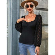 Carregar imagem no visualizador da galeria, Square Collar Lace Sexy Top Women