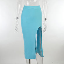 Carregar imagem no visualizador da galeria, Fashion New Elastic Slim Bag Hip Skirt Two-piece Women