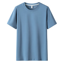 Carregar imagem no visualizador da galeria, Men Short Sleeved Round Neck Solid Color Clothes