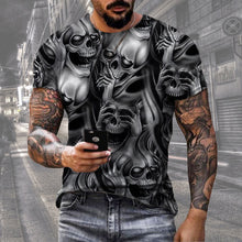 Carregar imagem no visualizador da galeria, Men's Digital Print Street Sports Short Sleeve T-Shirt