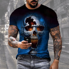 Carregar imagem no visualizador da galeria, Men's Digital Print Street Sports Short Sleeve T-Shirt