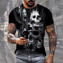 Carregar imagem no visualizador da galeria, Men's Digital Print Street Sports Short Sleeve T-Shirt