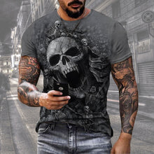 Carregar imagem no visualizador da galeria, Men's Digital Print Street Sports Short Sleeve T-Shirt