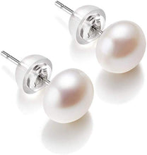 Carregar imagem no visualizador da galeria, Natural Freshwater Pearl Earrings True 925 Stirlingsley