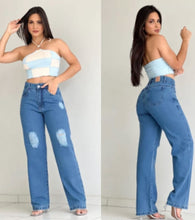 Carregar imagem no visualizador da galeria, Calça jeans em sarja rasgado