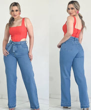 Carregar imagem no visualizador da galeria, Calça jeans em sarja rasgado