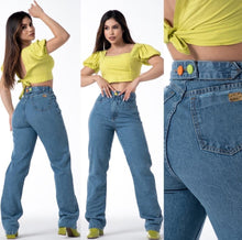 Carregar imagem no visualizador da galeria, Calça jeans em sarja rasgado