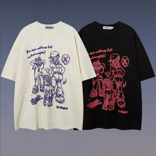 Carregar imagem no visualizador da galeria, Hip Hop Retro Cartoon Printed Short Sleeve Men
