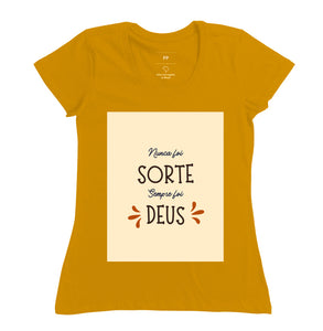 Blusa 100% Algodão Nunca foi Sorte