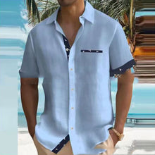 Carregar imagem no visualizador da galeria, Summer New European And American Style Men&#39;s Clothing Shirt Leisure Lapel Fashion Printing
