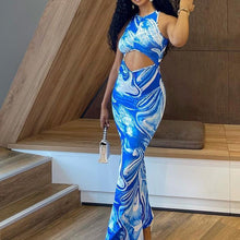 Carregar imagem no visualizador da galeria, Summer Sleeveless Backless Party Party Dresses Women&#39;s Sexy Package Hip Dresses
