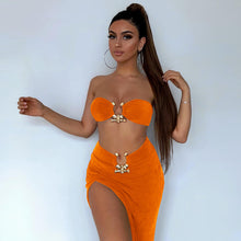 Carregar imagem no visualizador da galeria, Women&#39;s Fashion Skirt Two-piece Set
