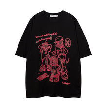 Carregar imagem no visualizador da galeria, Hip Hop Retro Cartoon Printed Short Sleeve Men
