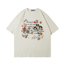 Carregar imagem no visualizador da galeria, Hip Hop Retro Cartoon Printed Short Sleeve Men
