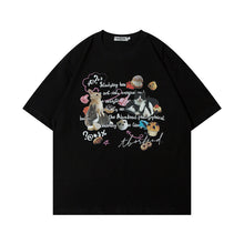 Carregar imagem no visualizador da galeria, Hip Hop Retro Cartoon Printed Short Sleeve Men
