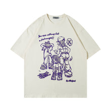 Carregar imagem no visualizador da galeria, Hip Hop Retro Cartoon Printed Short Sleeve Men
