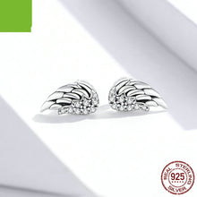 Carregar imagem no visualizador da galeria, S925 Sterling Silver Wings Earrings Hypoallergenic
