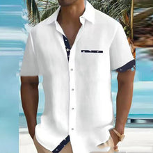 Carregar imagem no visualizador da galeria, Summer New European And American Style Men&#39;s Clothing Shirt Leisure Lapel Fashion Printing
