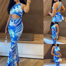 Carregar imagem no visualizador da galeria, Summer Sleeveless Backless Party Party Dresses Women&#39;s Sexy Package Hip Dresses
